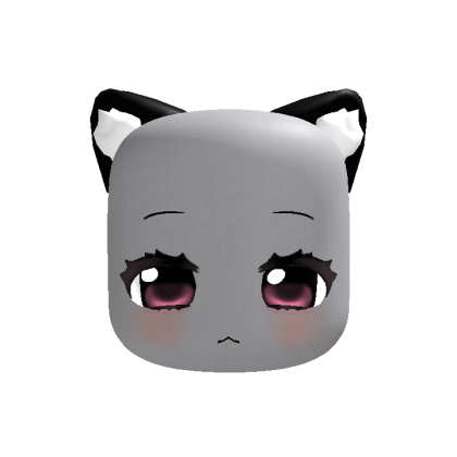 (animated) kawaii neko moe face w ears pink thumbnail