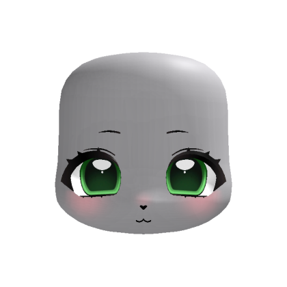 ♡ animated green kigurumi cutecore chubby head