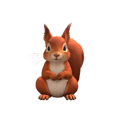 Squirrel Head Following Eyes