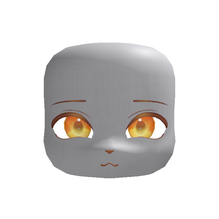 Orange Cute Masc Kigurumi Furry Face