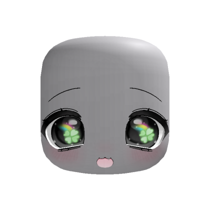 ♡: cute lucky kawaii :D face w teef in black