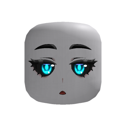 Ifrita Kawaii Demon Face Cyan