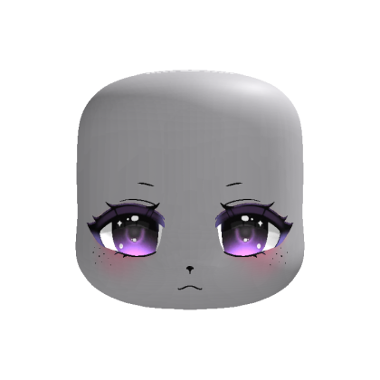 (Glowing) moe fawn anime deer eyes in purple