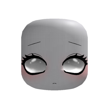 Sullen Dolly Gloomy Pout Face in Black & grey