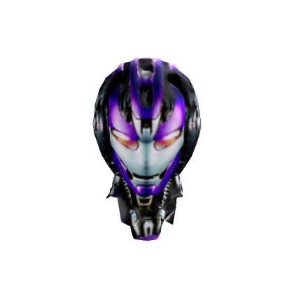 Purple Robot Mech Head
