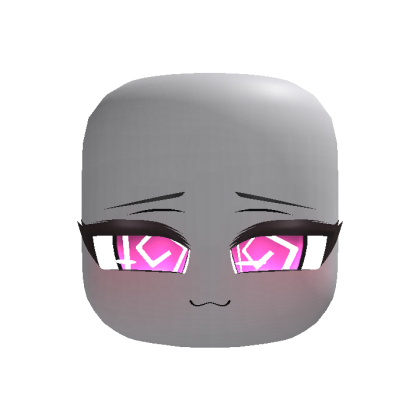 Animated Kawaii Chibi Smug Face - Swirl Purple