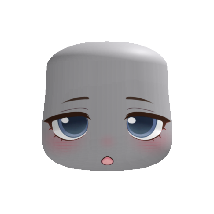 🫧 Cute Girl Bored Face Blue Eyes