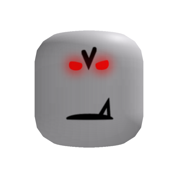 Red Glow Meanie Face