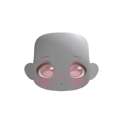 Soft Kawaii Adorable Anime Face (Pink)
