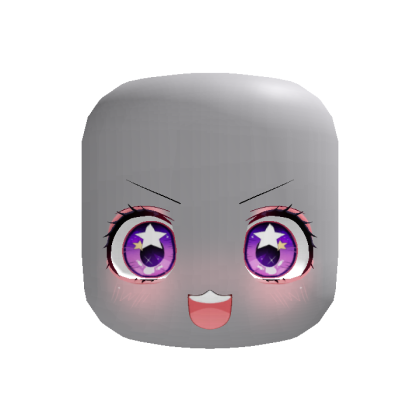 ❗️purple excited kawaii anime face expression