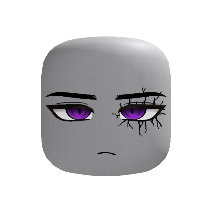 (FOLLOWING EYES) Scary Ghoul Anime Boy Face