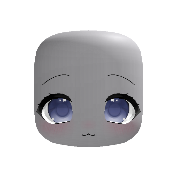 cute anime moe stare eyes in blue (animated)