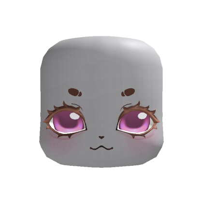 ♡ Kawaii smug kigurumi baby pink eyes face