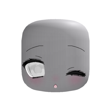 (animated) cute winking moe eyes in white