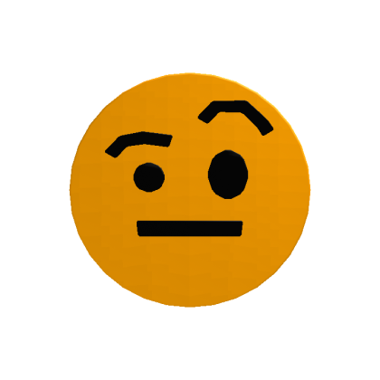 Face With Raised Eyebrow Emoji Head thumbnail