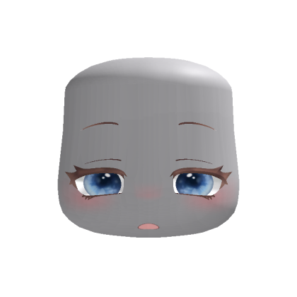 Cute Shy Sleep Face Blue Eyes