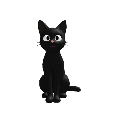 Thin Black Cat Head