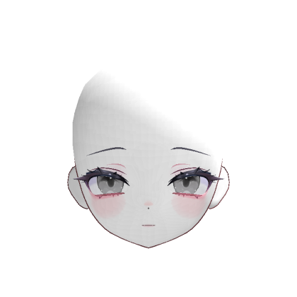 Anime Doll Head Serene Recolorble (White)