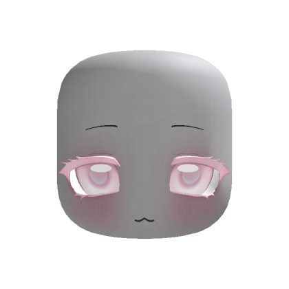 (animated) cute anime pastel pink moe face