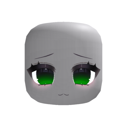 (animated) Shy Anime Moe Stare in Green