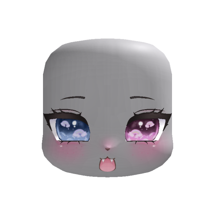 🦇 YAY!! Cute Kigurumi Pink Blue Pout Face ୨ৎ