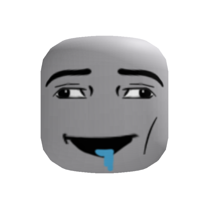 drooling man face