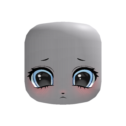 cutesy sad blue eyes animated puppy face