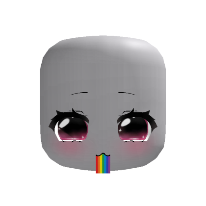 ♡ : animated rainbow barf sparkly moe pink eyes