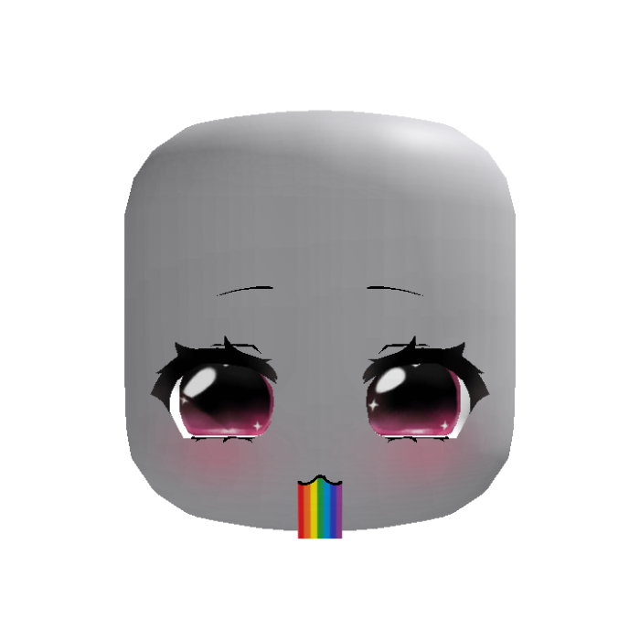 ♡ : animated rainbow barf sparkly moe pink eyes