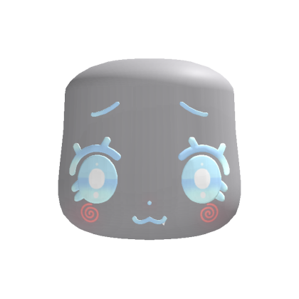(animated) cute kawaii chibi bunny face blue