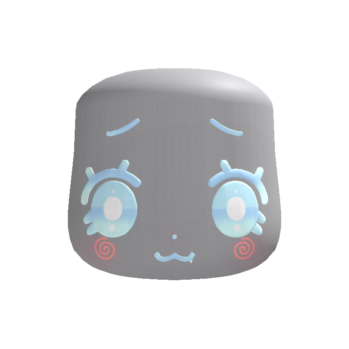 (animated) cute kawaii chibi bunny face blue