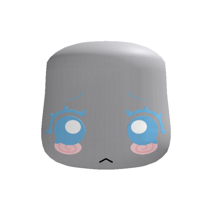 blue shy cute mii chibi
