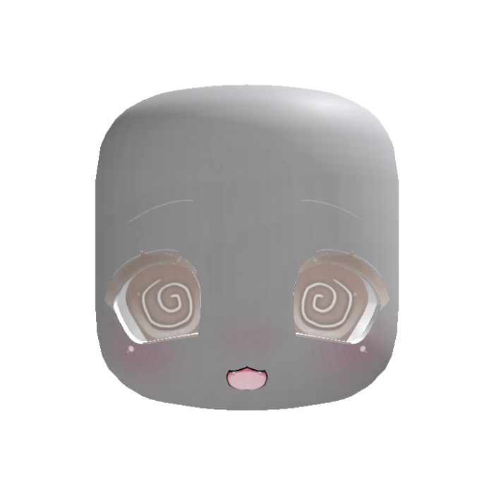 (Animated) Light Brown Cute Chibi Dizzy Face