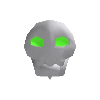 Recolorable Skelly With Green Eyes Head