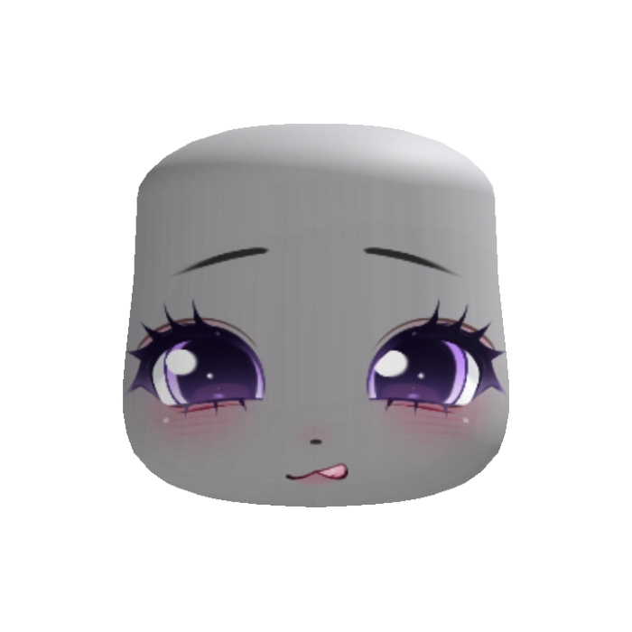 🍰 cutest little hungry face purple