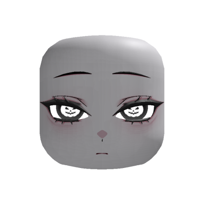 [Halloween] Cute Pumpking Eyes Face White