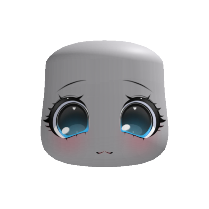 Kawaii Chibi Face Blue
