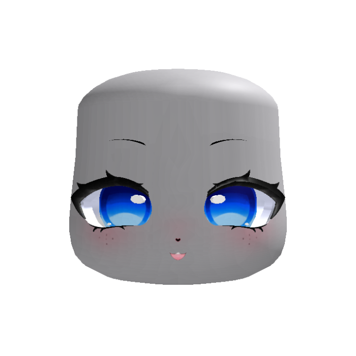 🐶  cute kawaii puppy face in blue