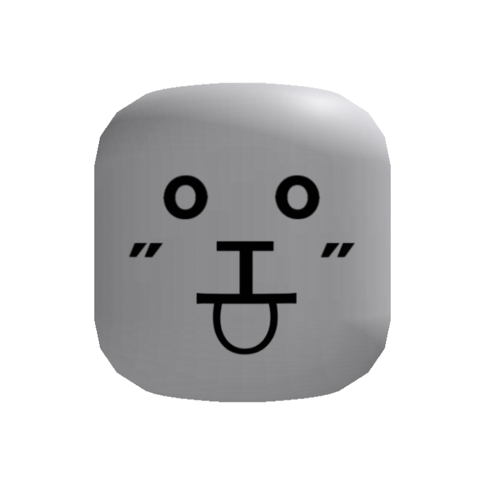 shocked doggo kaomoji head