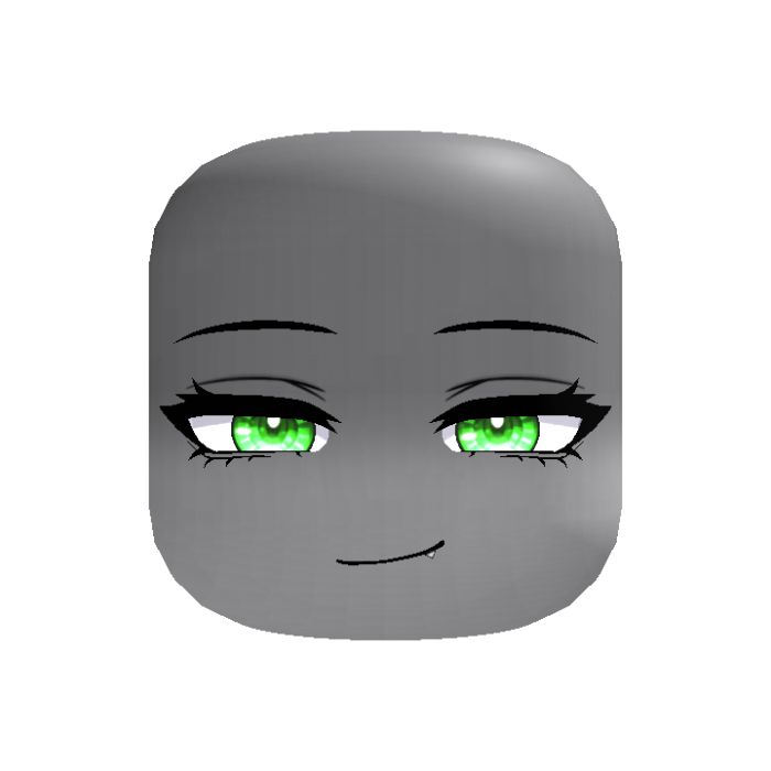 [ANIMATED] Smug Anime Girl Green Eyes Shadowed
