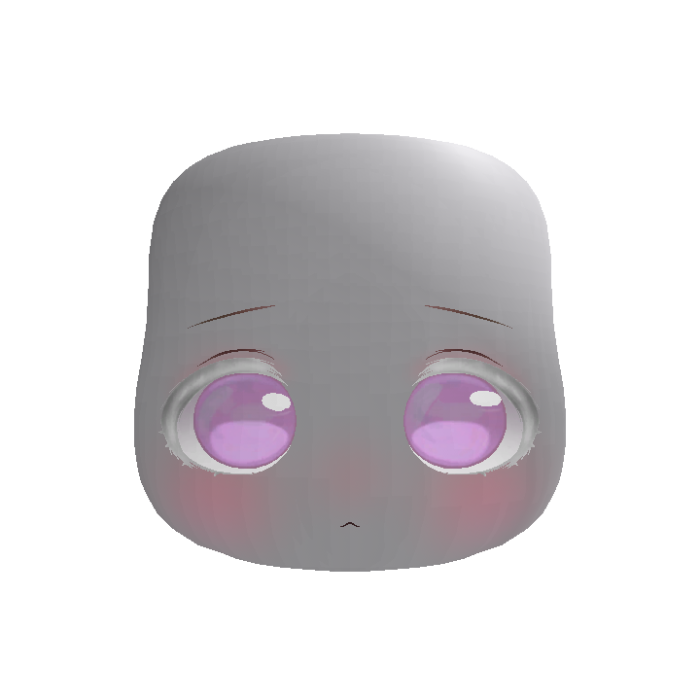 Soft Kawaii Adorable Anime Face (Albino)