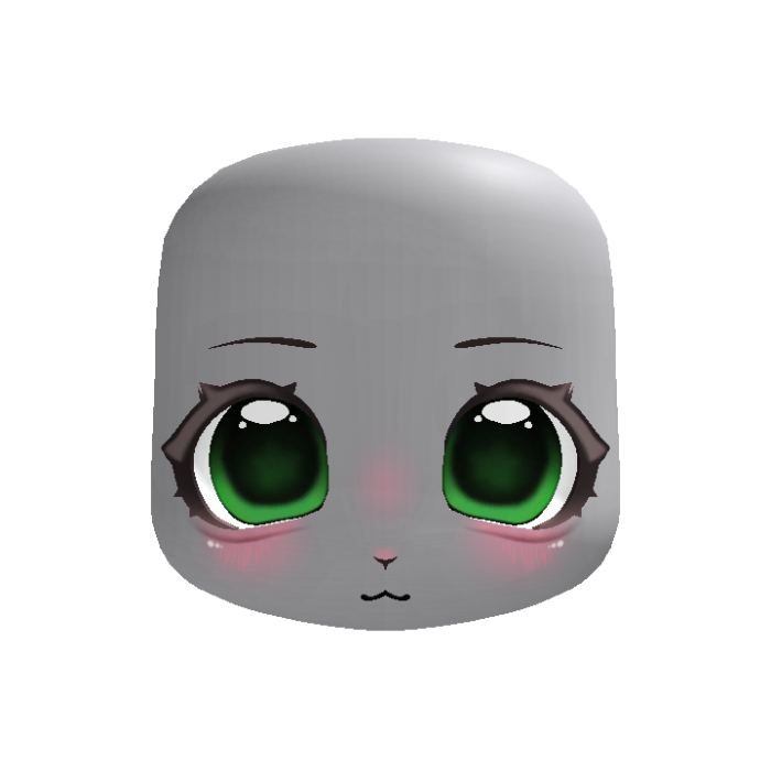 ♡ animated green kigurumi furry pretty head