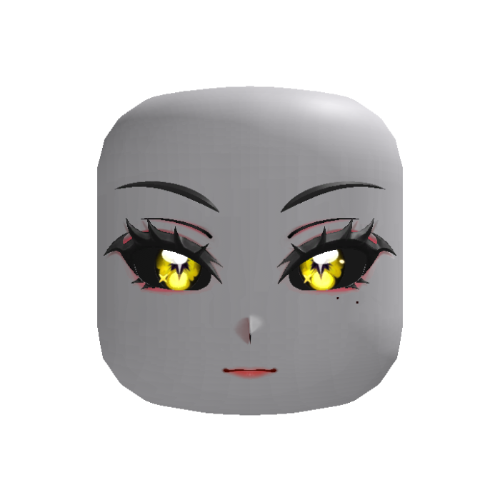 Kawaii Bat Lash Demon Face Yellow