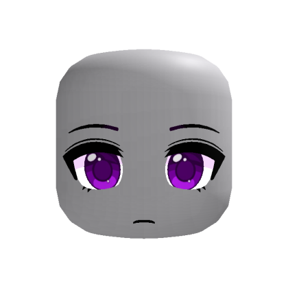 Purple Tired Eyes Cute Emo Sad Bored Anime Face