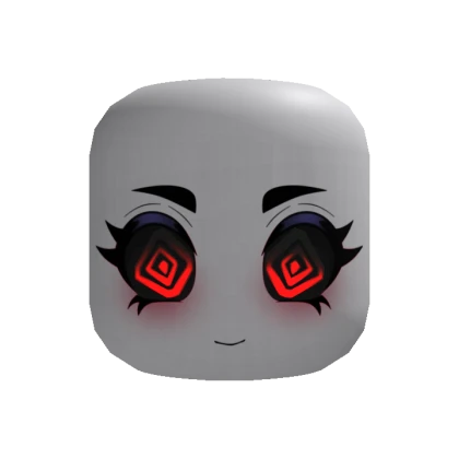Cute Red Spiral Anime Face