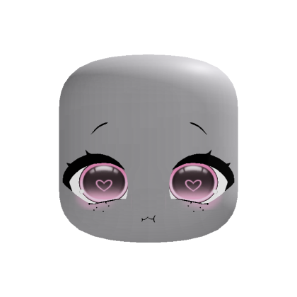 (Animated) Cute Light Pink Chibi Face
