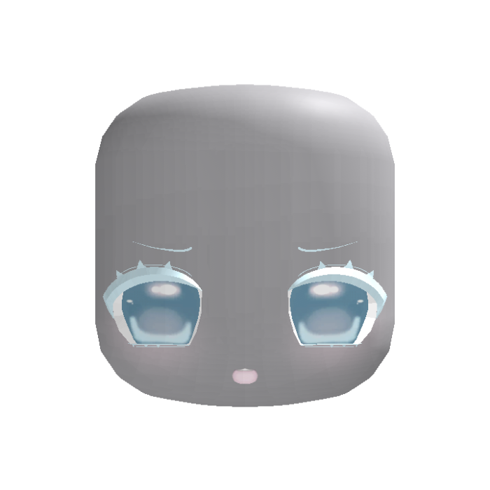(animated) cyan adorable chibi moe happy face