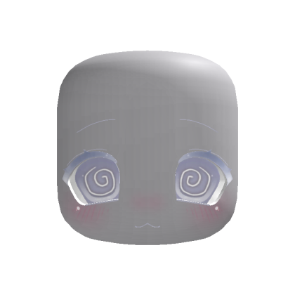 (Animated) Light Blue Cute Chibi Dizzy Face