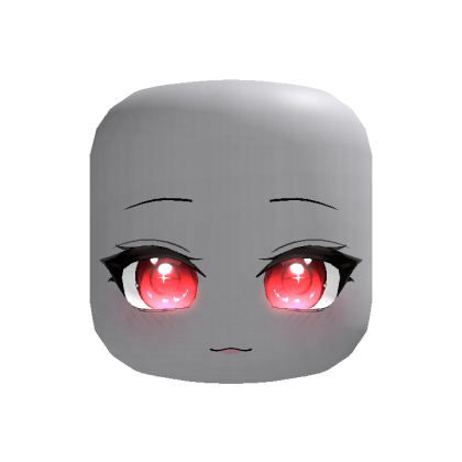 [GLOWY] animated red chibi face