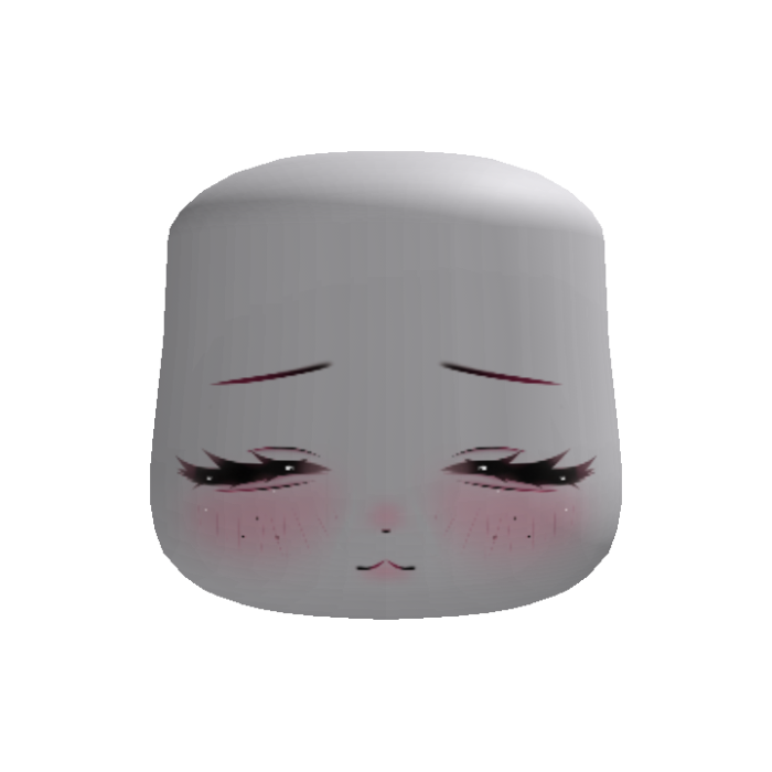 sweet kawaii dreamy sleepy girl face